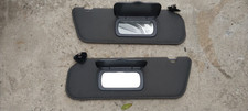 2001-2005 Ford Explorer Left Right Sun Visor Dark Gray Cloth Pair Set Of 2 OEM picture