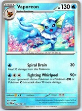 Vaporeon (Poke Ball Pattern) 022/131 Prismatic Evolutions Pokemon Holo picture