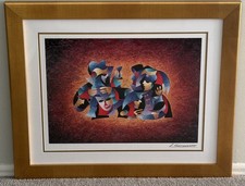 Anatole Krasnyansky Officer's Celebration #7 Seriolithograph Framed 28x33 picture