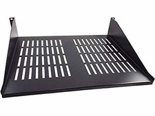 CNAweb 2U 19-Inch Vented Rackmount Shelf for Network Cabinet Rack 15