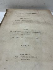 1845 Gemmarum Antiquarum Delectus Vol. 2 Only, 50 Engravings, Latin&French Folio picture