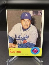 1963 Topps Walt Alston #154 LA Dodgers Very Good-Excellent Vintage  picture