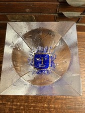 Kosta Boda Art Glass Dish Swimmers Domino Series By Bertil Vallien - See Pics picture