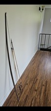 1940s MCM 100% Authentic Papua New Guinea Fishing Bow & Arrows Black Palm Wood picture