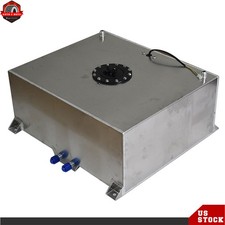 20 Gallon Lightweight Polished Aluminum Race Drift Fuel Cell Tank + Level Sender picture