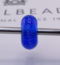 Trollbeads Silver Trace Blue Glass Bead picture