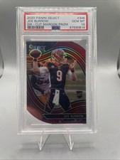 2020 Panini Select - Field Level Joe Burrow #346 Maroon Prizm DieCut (RC) PSA 10 picture