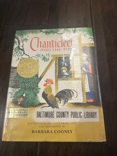 Chanticleer and the Fox (c 1958 HC) Barbara Cooney VTG Caldecott Canterbury Tale picture