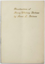 1897 RECOLLECTIONS OF HENRY WHITNEY BELLOWS ANNA L CIVIL WAR SANITARY COMMISSION picture