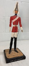 antique 19th century British life guard troop hand carved wood sculpture statue picture