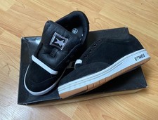 Vtg 90s Etnies Inter City Skate Shoes Sz 4 Men’s Chunky Deadstock Black White picture