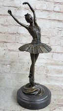 Milo Amazing Ballerina Lost Wax Bronze on Mable Base Sculpture Statue Artwork NR picture