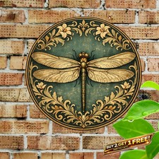 Dragonfly Holiday Decorative Plaque Nature Wall Art 8x12 picture