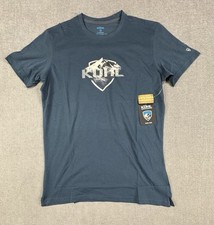 Kuhl Shirt Men Medium Cotton Blue Hiking Trek Mountain New picture
