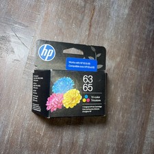 HP 63/65 Tri-color Original Ink Cartridge, B7RT2AN New Sealed Exp. Jan. 2028 picture