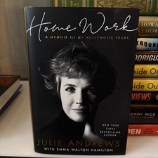 Julie Andrews and Emma Walton Hamilton Signed Book Home Work JSA COA Autograph picture