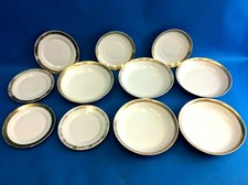 Bavaria H & Co Selb Rosenthal Royal Porcelain Gold Rim Bowls Small Plates picture