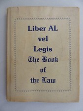 LIBER AL VEL LEGIS THE BOOK OF THE LAW by Aiwass 1980 Hard Cover, (Mylar) DJ picture