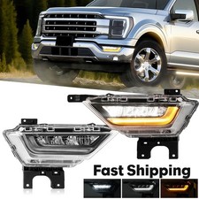 For Ford F150 F-150 XL 2021-2023 22 LED DRL Fog Lights W/SwitchBack Turn Signal picture