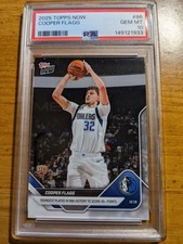 Cooper Flagg 2025-26 Topps Now #86 Youngest Player 40+ Points Rookie PSA 10 🏀 picture