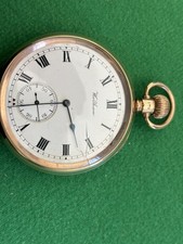 Solid 9 ct Gold Open Face Waltham 1897 Pocket watch 17 Jewels Fully Hallmarked picture