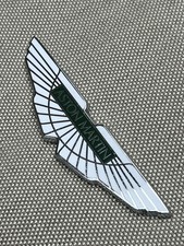Authentic Aston Martin Wings Hood/Trunk Badge Emblem – Enamel & Chrome – 4.75
