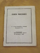 VINTAGE VIETNAM WAR 1965 US NAVAL DISCIPLINARY COMMAND SEARCH PRISONER BOOKLET picture