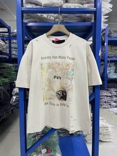 Vintage American High Street Tee Unisex  Distressed Wasteland Style Short Top picture