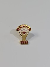 H.V.A.A.A. Pin Hawkeye Valley Area Agency on Aging Waterloo Iowa 1991 picture