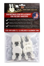 Jeep Wrangler TJ LJ Hardtop Alignment Locating Pins Clips 55395147AA 8pc 97-06 picture