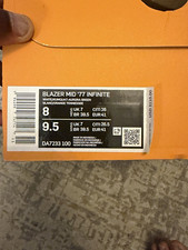 Nike Blazer Mid '77 Infinite White Men's 8 DA7233-100 picture