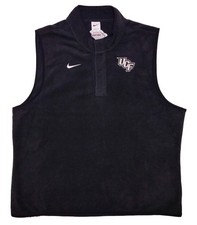 NIKE UCF Knights Fleece Sweater Vest Military Bowl Team Issue Black XL picture