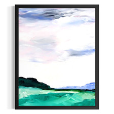 Original Abstract Landscape 11x14 Painting Acrylic Canvas Living Room Decor picture