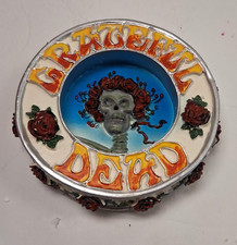 VINTAGE GRATEFUL DEAD BERTHA SKULL ROSES ASHTRAY INCENSE GDP C&D VISIONARY 2005 picture