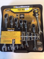 Gear Wrench SAE Flex Combination Ratcheting Wrench Set (7-Piece)  Brand New picture