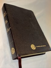 Vintage Thomas Nelson Open Bible KJV Black Gen Leather Very Good Condition  picture