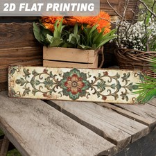 Antique Carved Style Floral Metal Sign Rustic Home Porch Garden Wall Decoration picture
