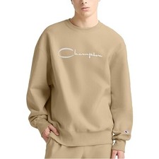 Champion Men's Reverse Weave Stadium Crewneck, Embroidered Logo XL picture