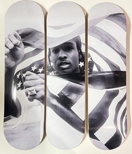 ASAP Rocky Skateboard Deck 3 Peice Wall Art picture