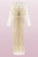 BABEYOND ZOUZOU CRYSTAL ENCRUSTED EVENING GOWN SIZE 8 NWT SEE DETAILS picture