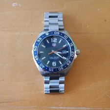 TAG-Heuer-Formula 1-WAZ1010.BA0842-43mm Blue Dial Men's  Quartz Watch-Used picture