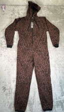 Savage X Fenty Forever Savage Hooded One Piece Leopard Print Size Medium picture