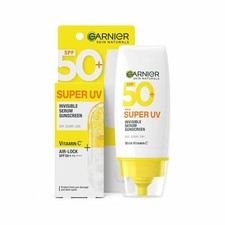Garnier Super UV Invisible Serum Sunscreen SPF 50 PA++++ For Men & Women 30ml picture