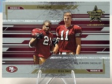 2005 Leaf Rookies & Stars Frank Gore Alex Smith RC Rookie Checklist #97 49ers picture