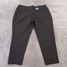 Apt. 9 Ponte Legging Ankle Pants Womens Plus Size 3X Gray Skinny Stretch New picture