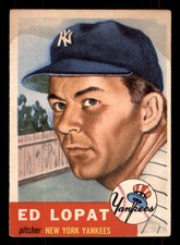 1953 Topps - Ed Lopat #87 VG/EX (ST) picture