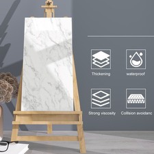 20/40PCS Faux Marble Peel and Stick Backsplash Kitchen Wall Foam Panels Sticker picture