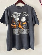 Vintage 1990 LA Kings Fire On Ice T Shirt XL Home Team Advantage NHL USA picture
