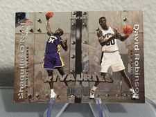 1999-00 Skybox Metal - Rivalries Shaquille O'Neal, David Robinson #12 R picture