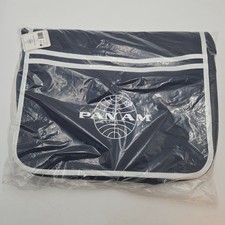 Pan Am Retro Navy Blue Shoulder Messenger Bag with White Stripes & Pan Am Logo picture